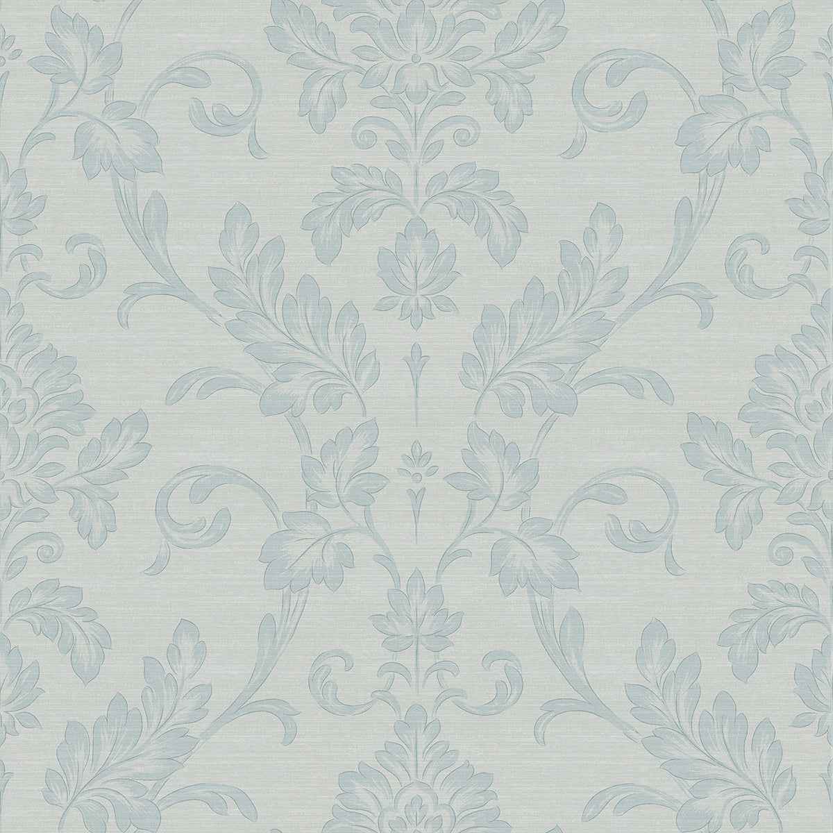 Antonella Light Blue Scroll Wallpaper - York Wallcoverings - 4058-24880 - York Wallcoverings Wallpaper