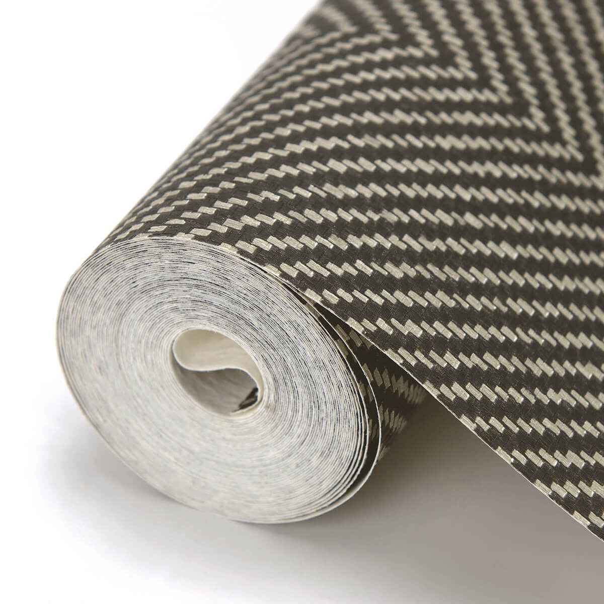 Graham Black Chevron Wallpaper - York Wallcoverings - 2984-70400 - York Wallcoverings Wallpaper
