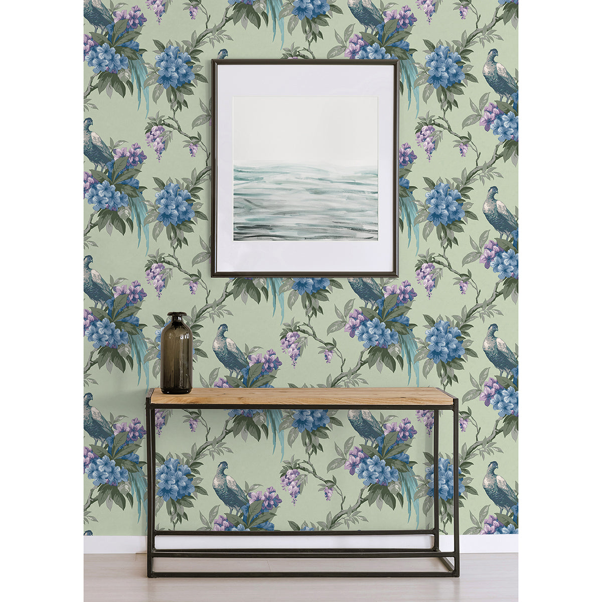 golden-sage-floral-wallpaper-york-wallcoverings-m1660 - York Wallcoverings Papel pintado