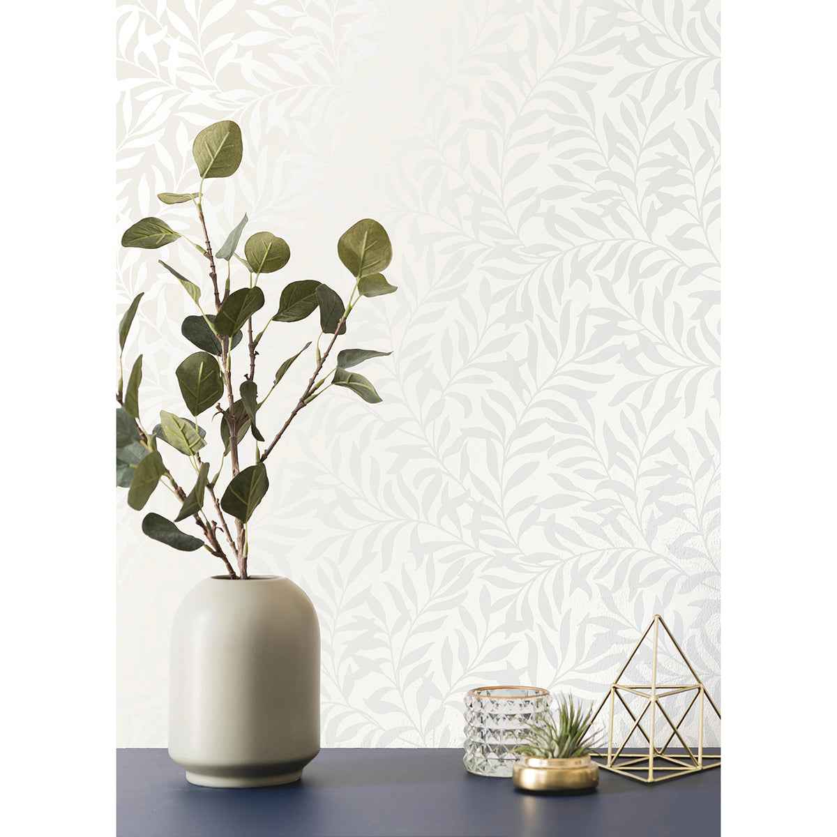 Salix Silver Leaf Wallpaper - York Wallcoverings - M1666 - York Wallcoverings Wallpaper