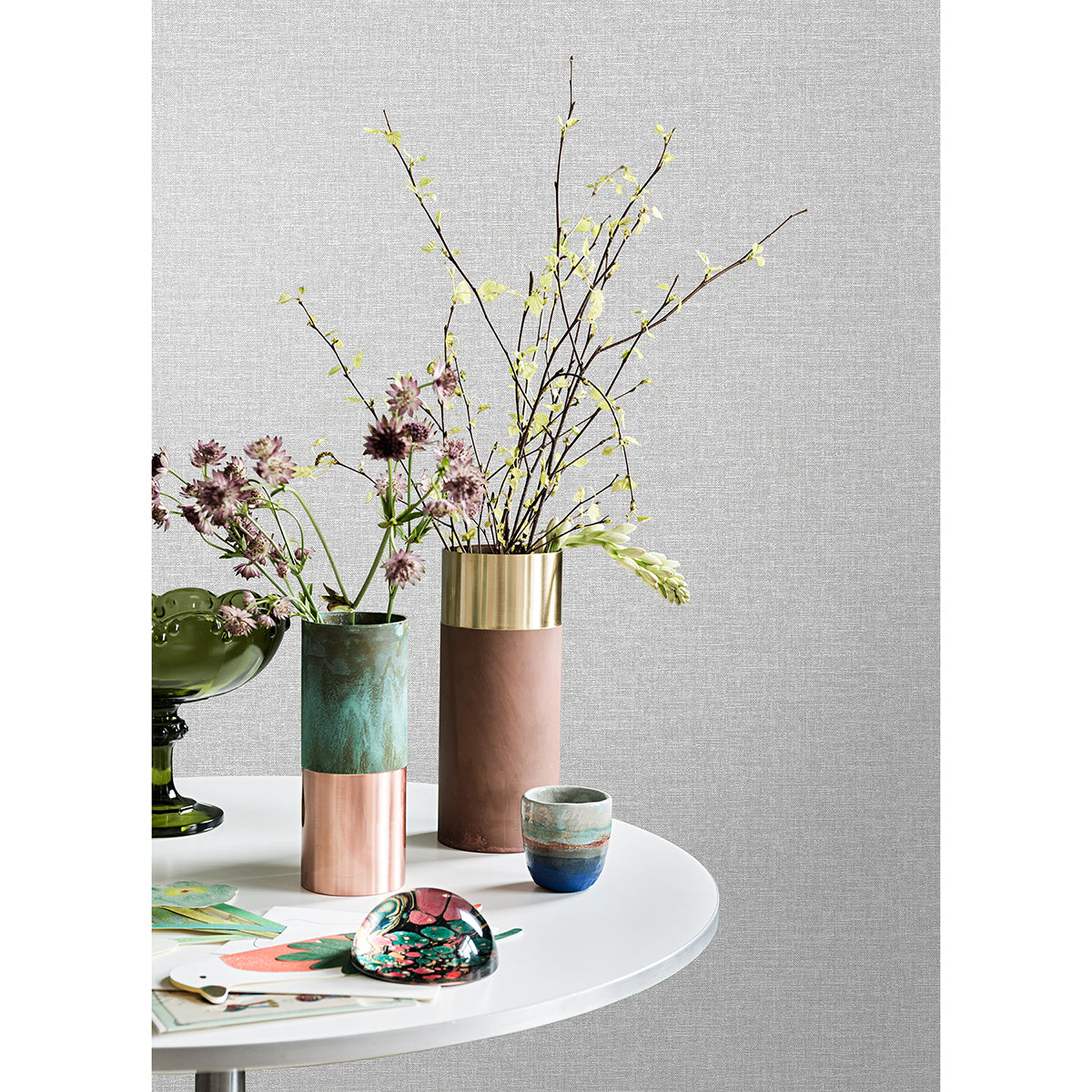 glen-grey-linen-wallpaper-york-wallcoverings-m1694 - York Wallcoverings Wallpaper
