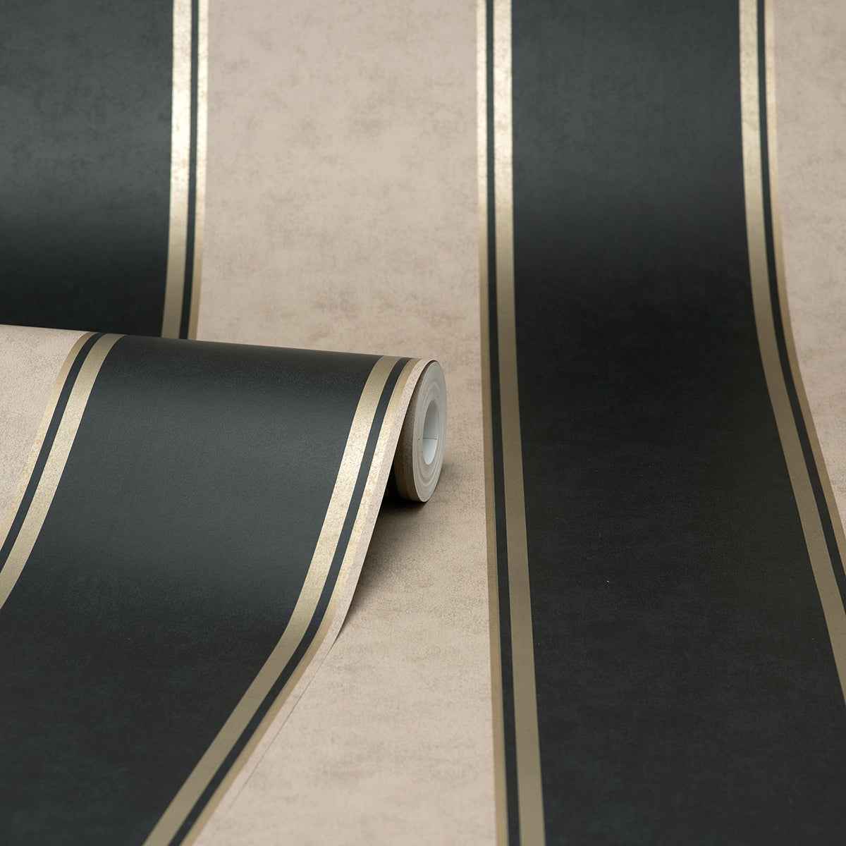 Rydia Black Stripe Wallpaper - York Wallcoverings - M1707 - York Wallcoverings Wallpaper