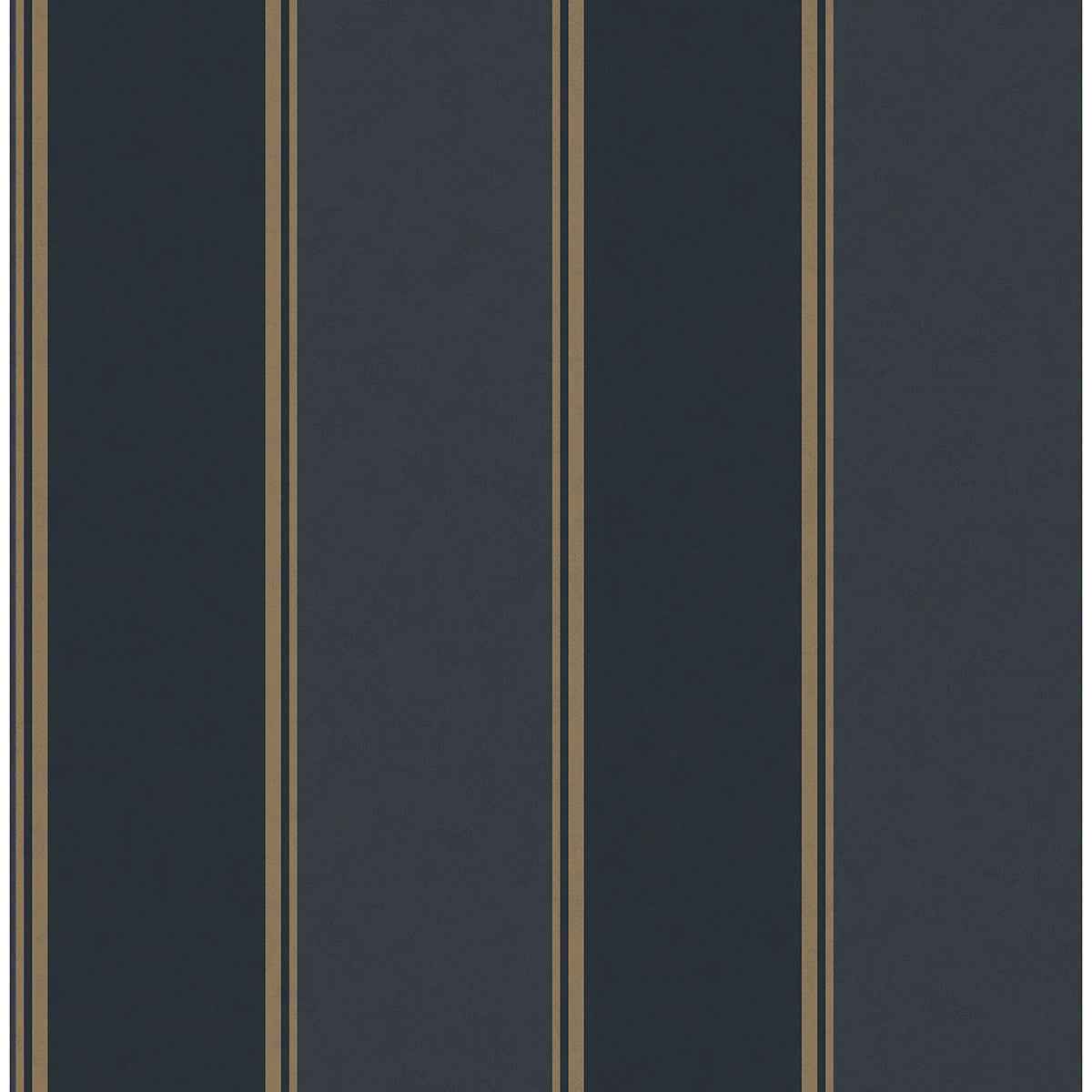 Rydia Blue Stripe Wallpaper - York Wallcoverings - M1708