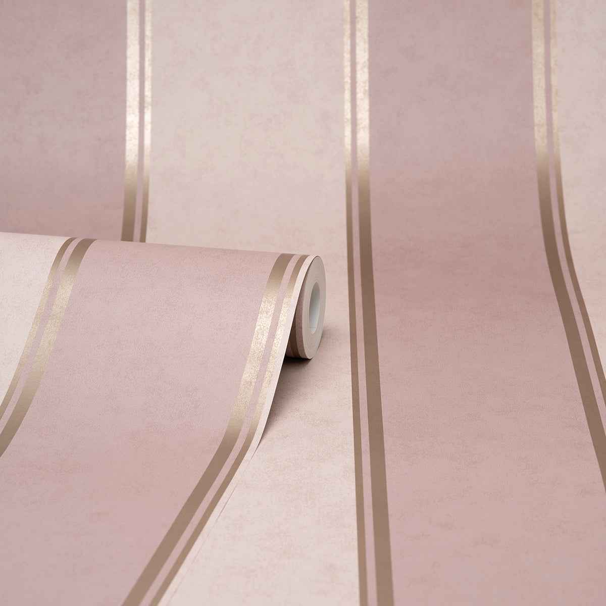 Rydia Pink Stripe Wallpaper - York Wallcoverings - M1710 - York Wallcoverings Wallpaper