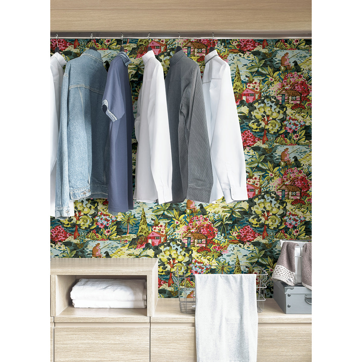 multi-le-forestier-peel-and-stick-wallpaper-york-wallcoverings-cbs4503 - York Wallcoverings Wallpaper