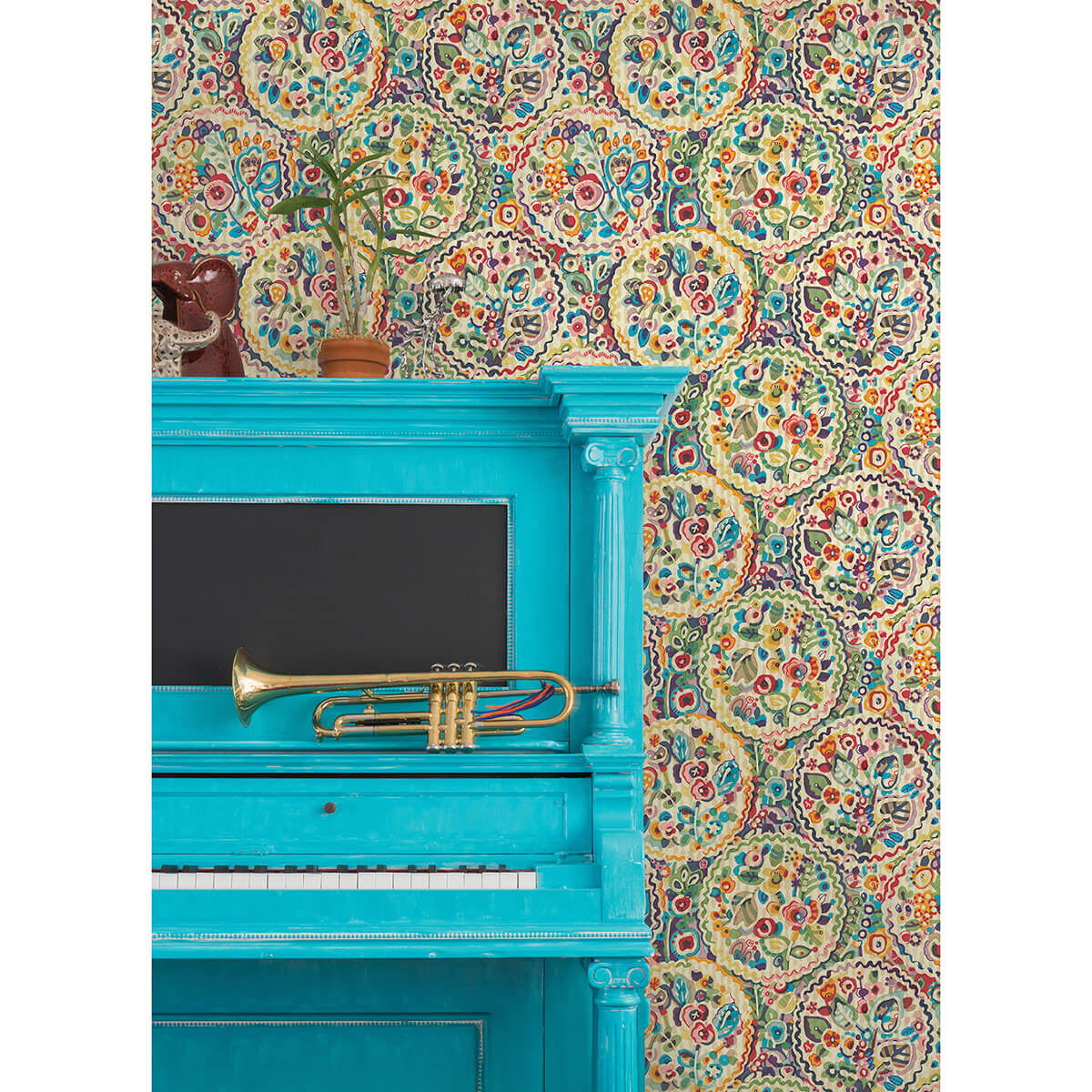 multi-camille-peel-and-stick-wallpaper-york-wallcoverings-cbs4506 - York Wallcoverings Wallpaper