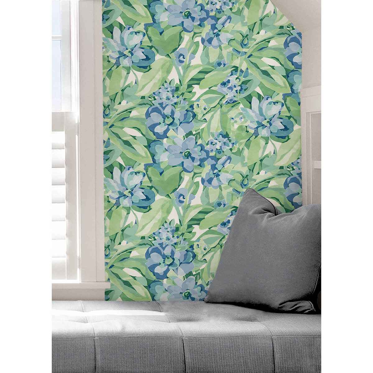 Heather Belles Fleurs Peel and Stick Wallpaper - York Wallcoverings - CBS4511 - York Wallcoverings Wallpaper