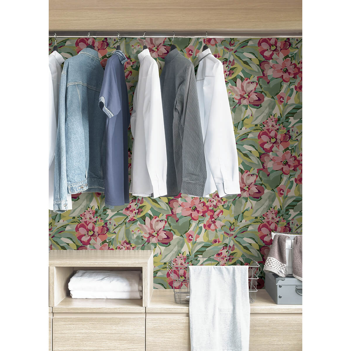 wine-belles-fleurs-peel-and-stick-wallpaper-york-wallcoverings-cbs4512 - York Wallcoverings Wallpaper