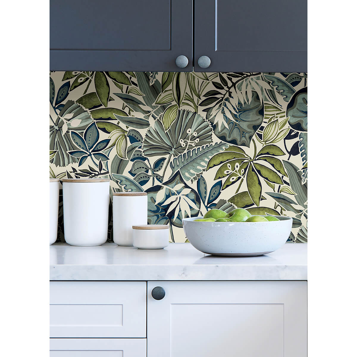 slate-feuilles-peel-and-stick-wallpaper-york-wallcoverings-cbs4514 - York Wallcoverings Wallpaper