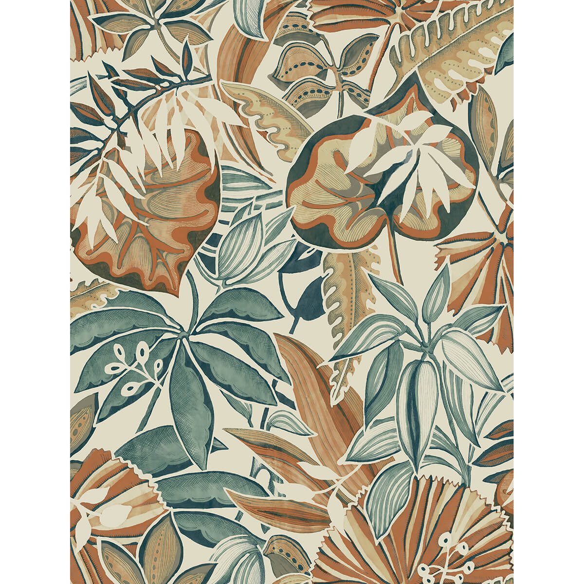 spice-feuilles-peel-and-stick-wallpaper-york-wallcoverings-cbs4516 - York Wallcoverings Wallpaper