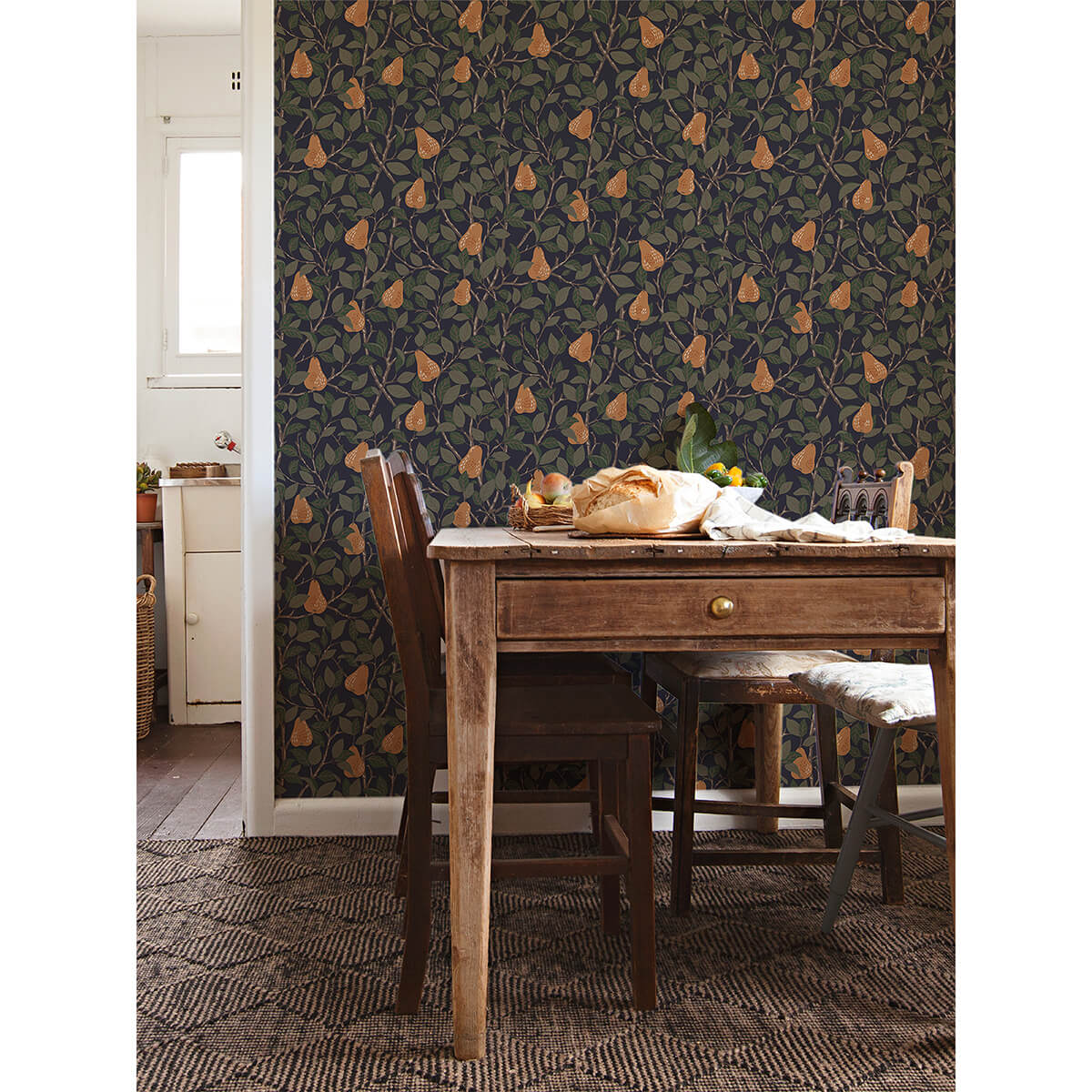 pirum-navy-pear-wallpaper-york-wallcoverings-2999-13104 - York Wallcoverings Papel pintado