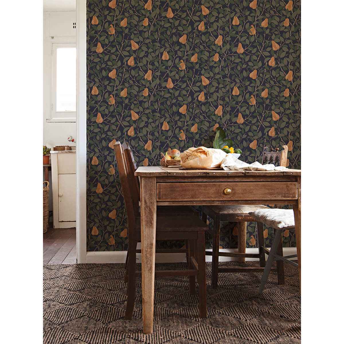 Pirum Navy Pear Wallpaper - York Wallcoverings - 2999-13104 - York Wallcoverings Wallpaper