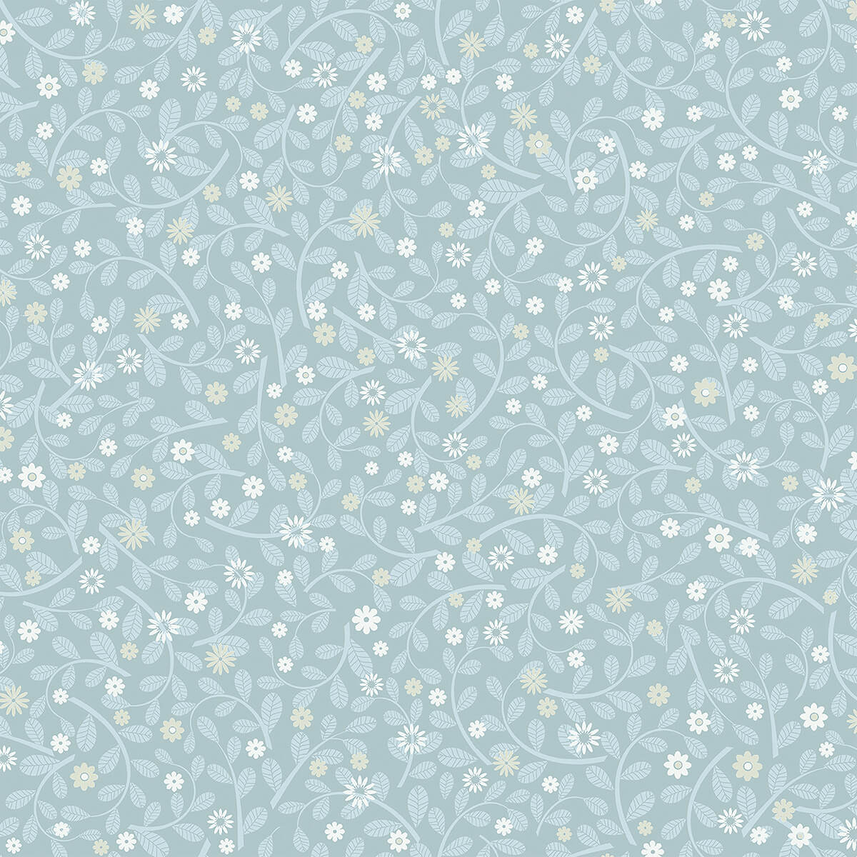 hummelvik-blue-daisy-trail-wallpaper-york-wallcoverings-2999-24130 - York Wallcoverings Wallpaper