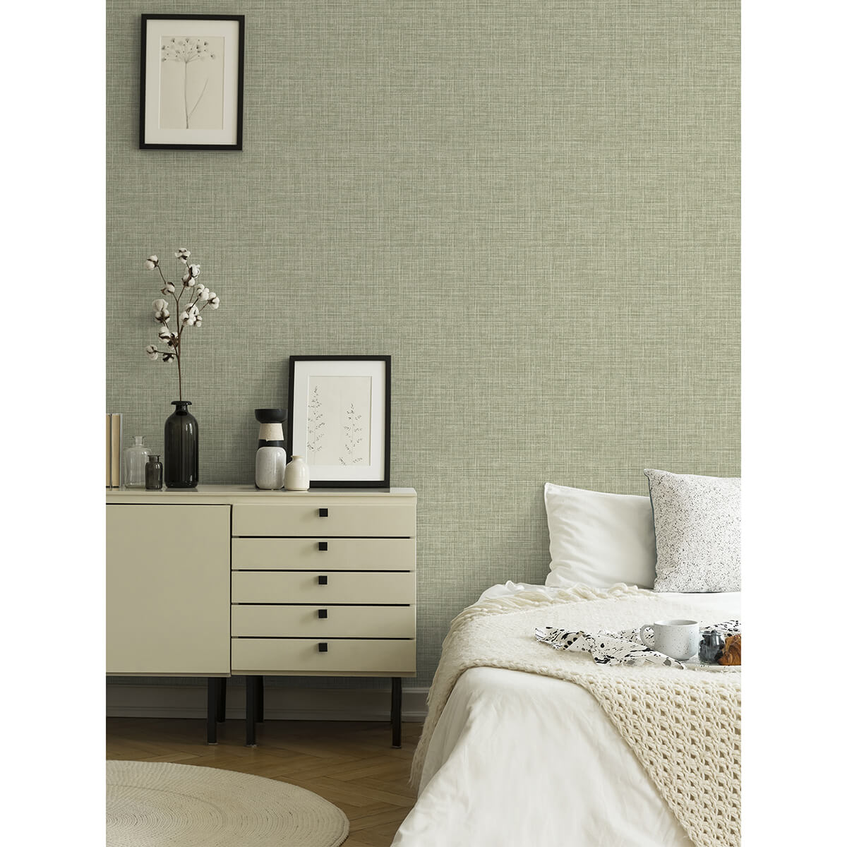 tuckernuck-green-linen-wallpaper-york-wallcoverings-2999-25792 - York Wallcoverings Papel pintado