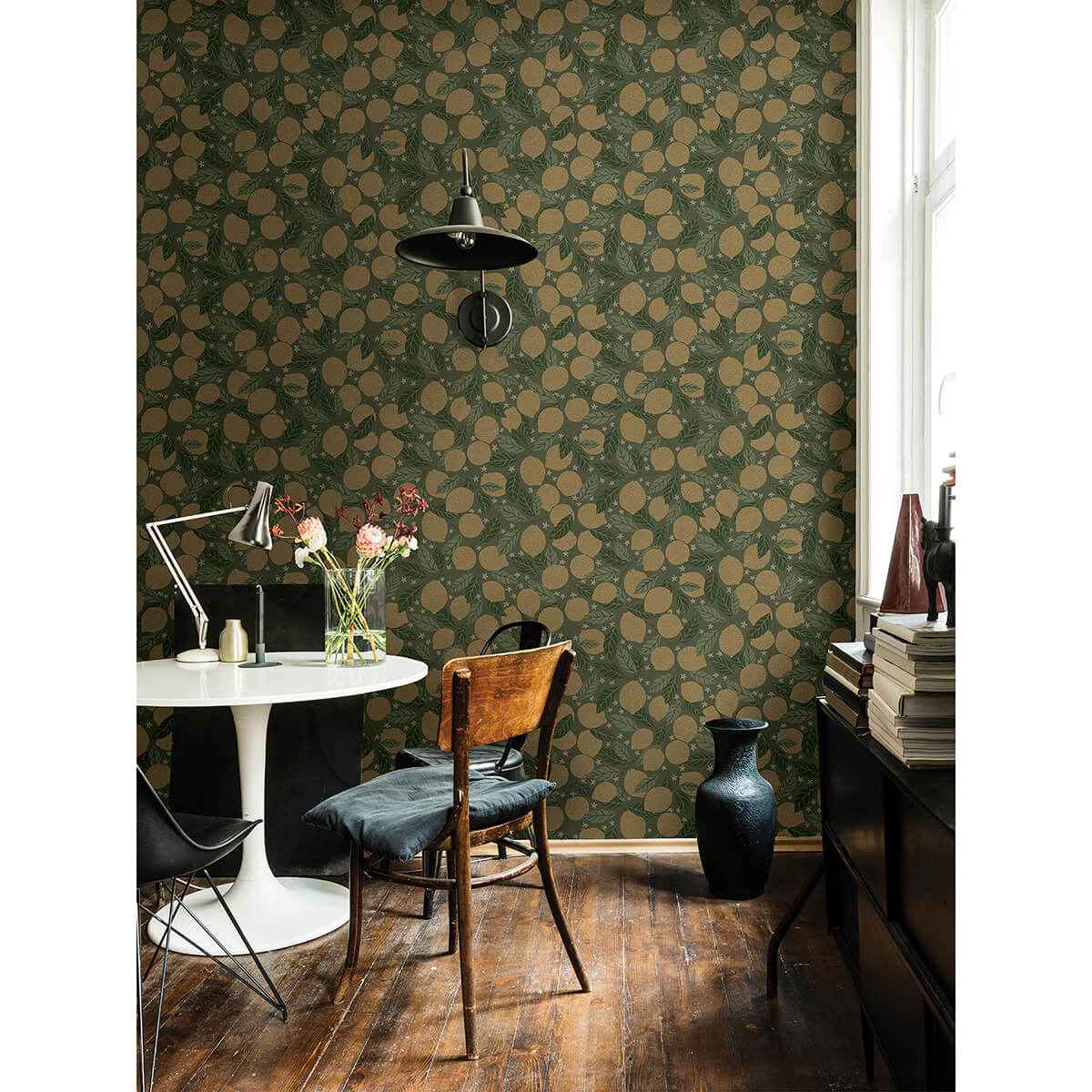Lemona Green Fruit Tree Wallpaper - York Wallcoverings - 2999-44119 - York Wallcoverings Wallpaper