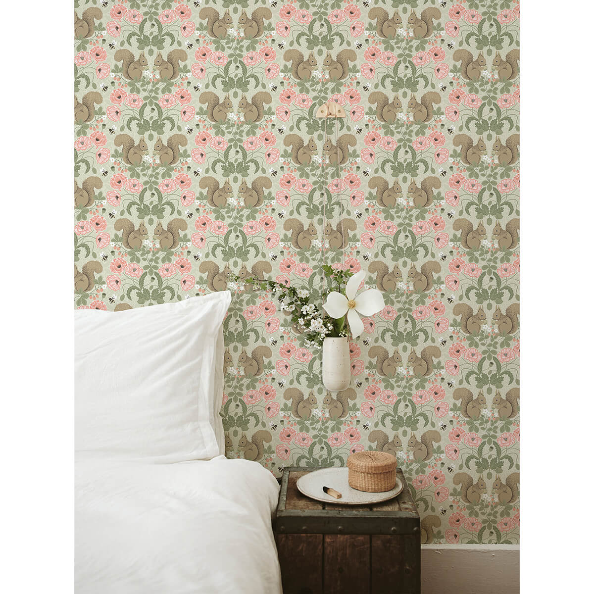 kurre-pink-woodland-damask-wallpaper-york-wallcoverings-2999-44120 - York Wallcoverings Wallpaper