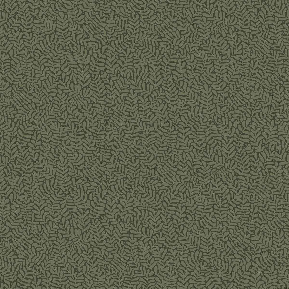 Anna Dark Green Fern Trail Wallpaper - York Wallcoverings - 2999-55000