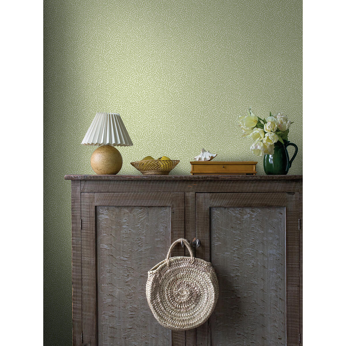 anna-light-green-fern-trail-wallpaper-york-wallcoverings-2999-55001 - York Wallcoverings Papel pintado