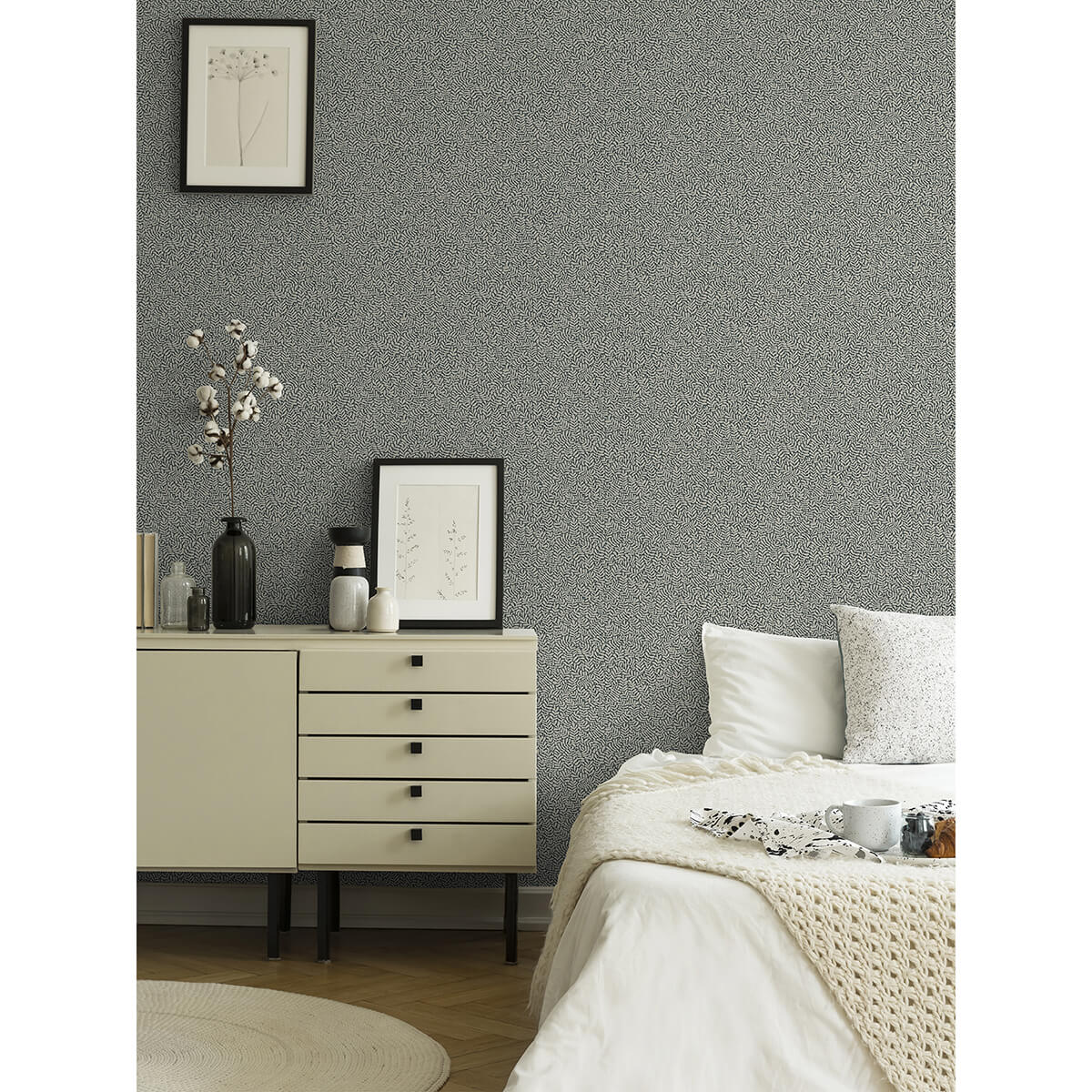 anna-dark-blue-fern-trail-wallpaper-york-wallcoverings-2999-55032 - York Wallcoverings Papel pintado