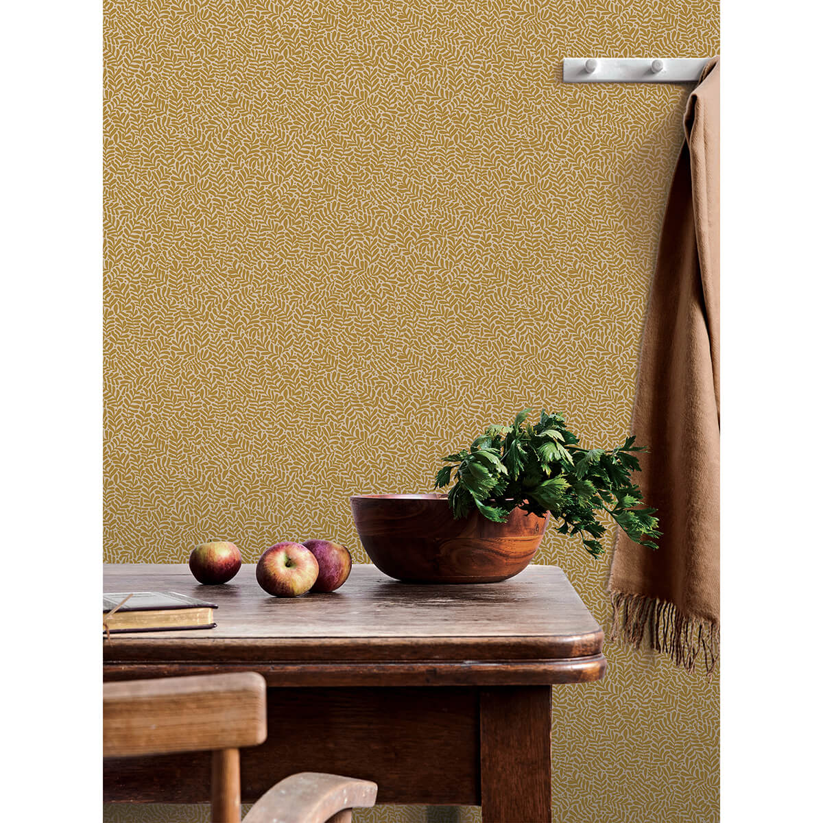 anna-mustard-fern-trail-wallpaper-york-wallcoverings-2999-55003 - York Wallcoverings Papel pintado