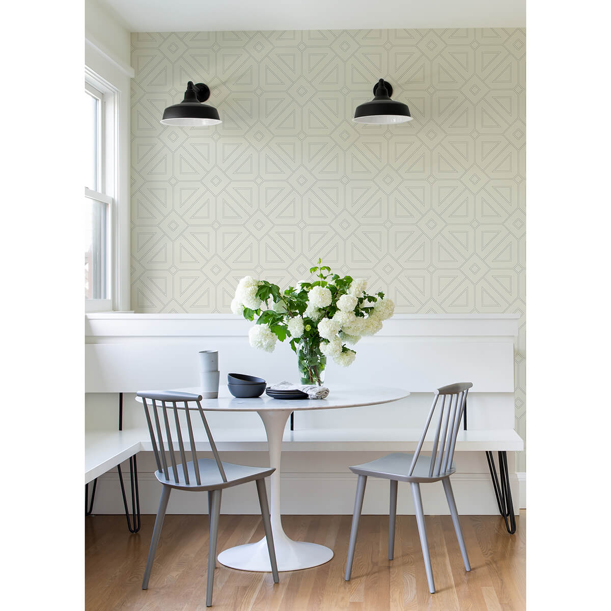 voltaire-grey-beaded-geometric-wallpaper-york-wallcoverings-2973-87371 - York Wallcoverings Papel pintado