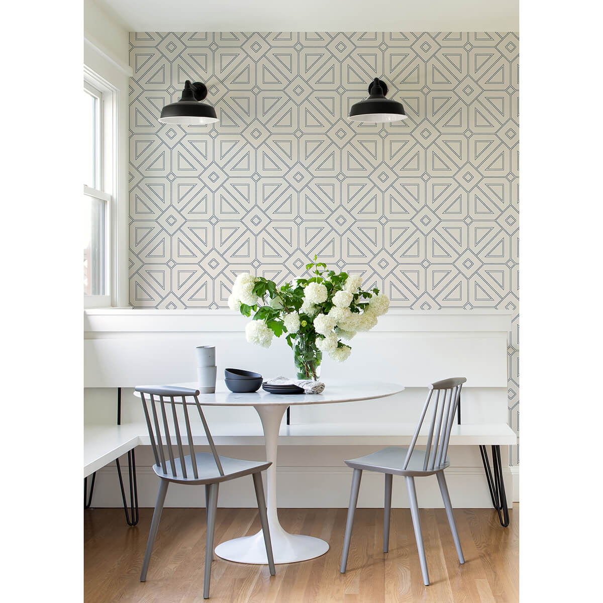 voltaire-indigo-beaded-geometric-wallpaper-york-wallcoverings-2973-87372 - York Wallcoverings Papel pintado