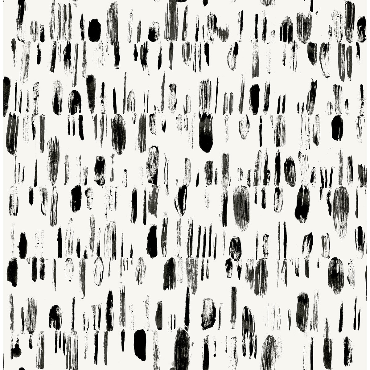 Dwell Black Brushstrokes Wallpaper - York Wallcoverings - 2973-90201