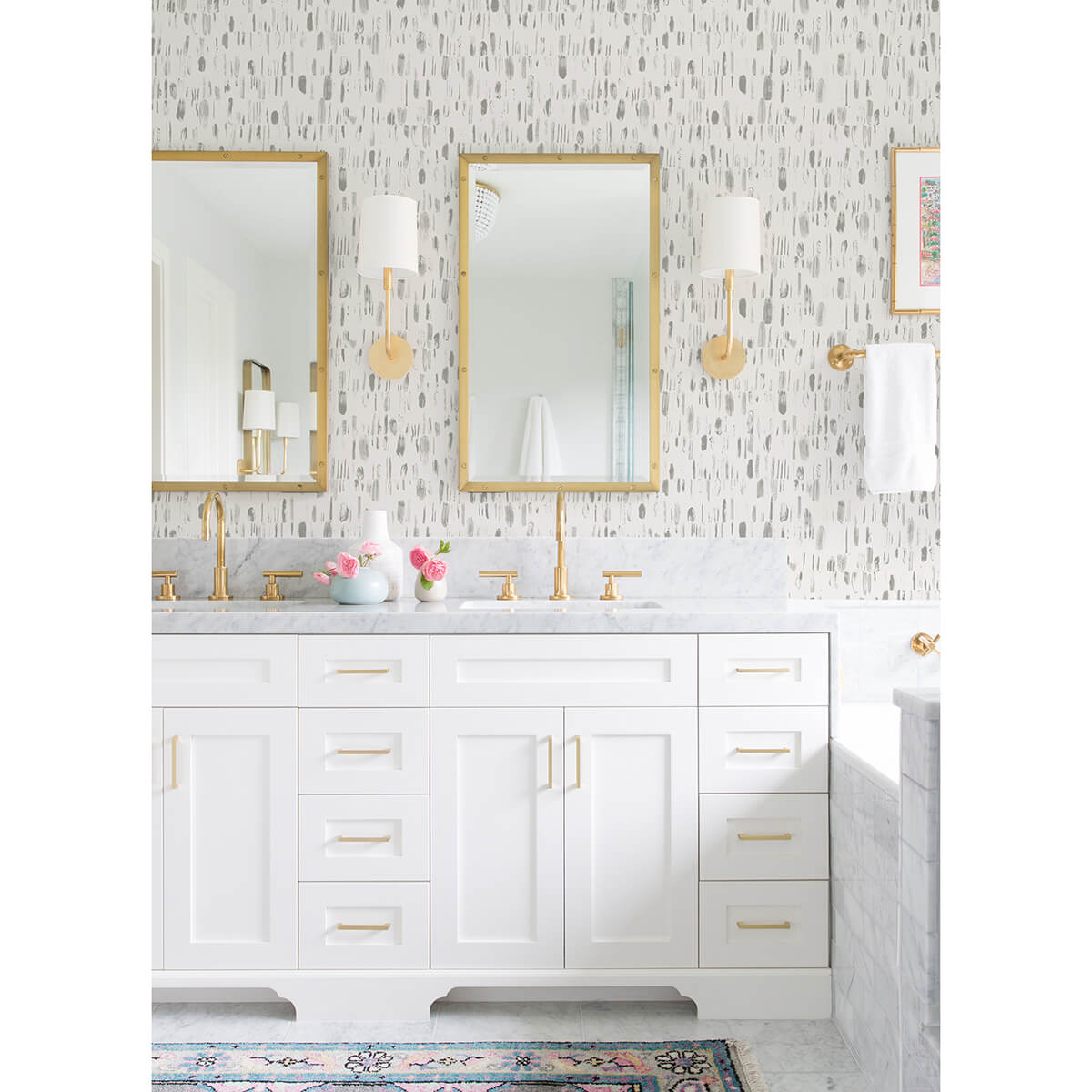 dwell-grey-brushstrokes-wallpaper-york-wallcoverings-2973-90204 - York Wallcoverings Wallpaper