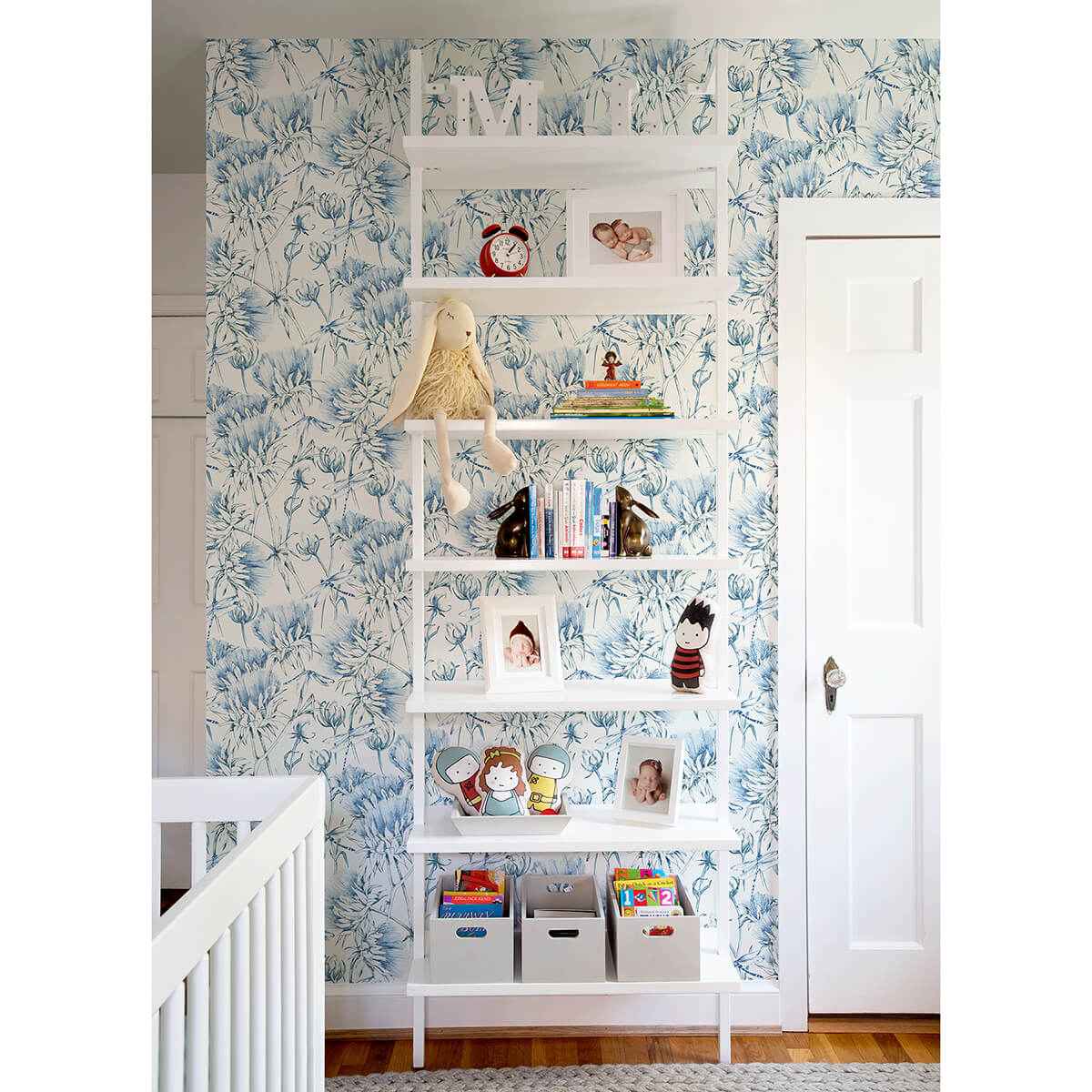 Mariell Blue Dragonfly Wallpaper - York Wallcoverings - 2973-90403 - York Wallcoverings Wallpaper