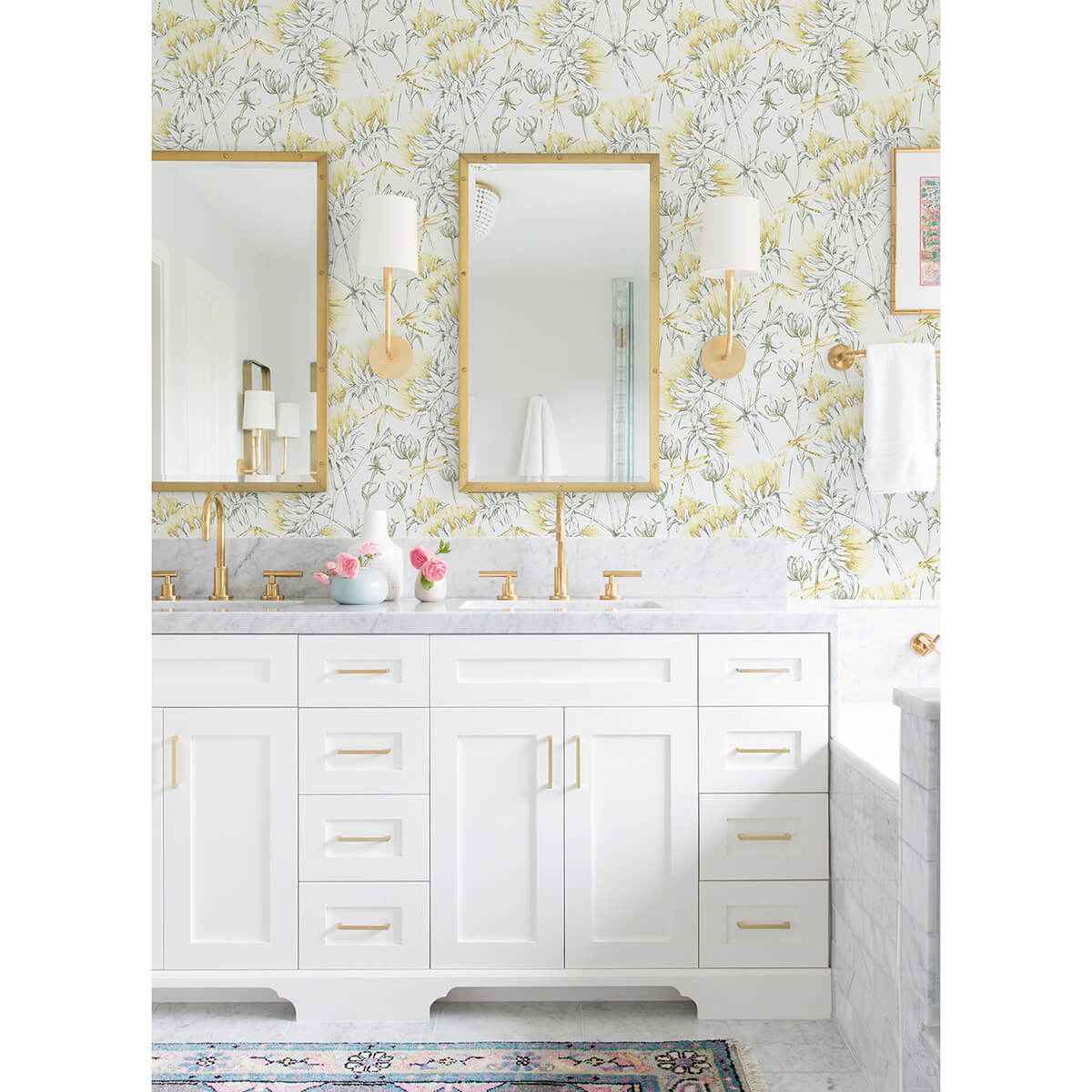 Mariell Gold Dragonfly Wallpaper - York Wallcoverings - 2973-90404 - York Wallcoverings Wallpaper