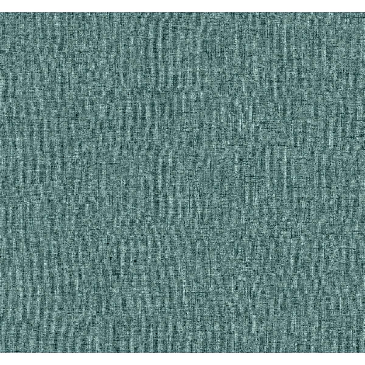 Bentley Teal Faux Linen Wallpaper - York Wallcoverings - 2973-90912