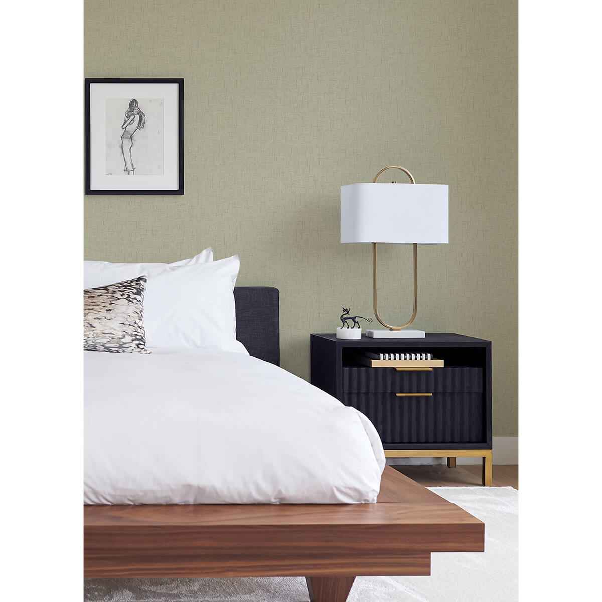 Bentley Beige Faux Linen Wallpaper - York Wallcoverings - 2973-90916 - York Wallcoverings Wallpaper