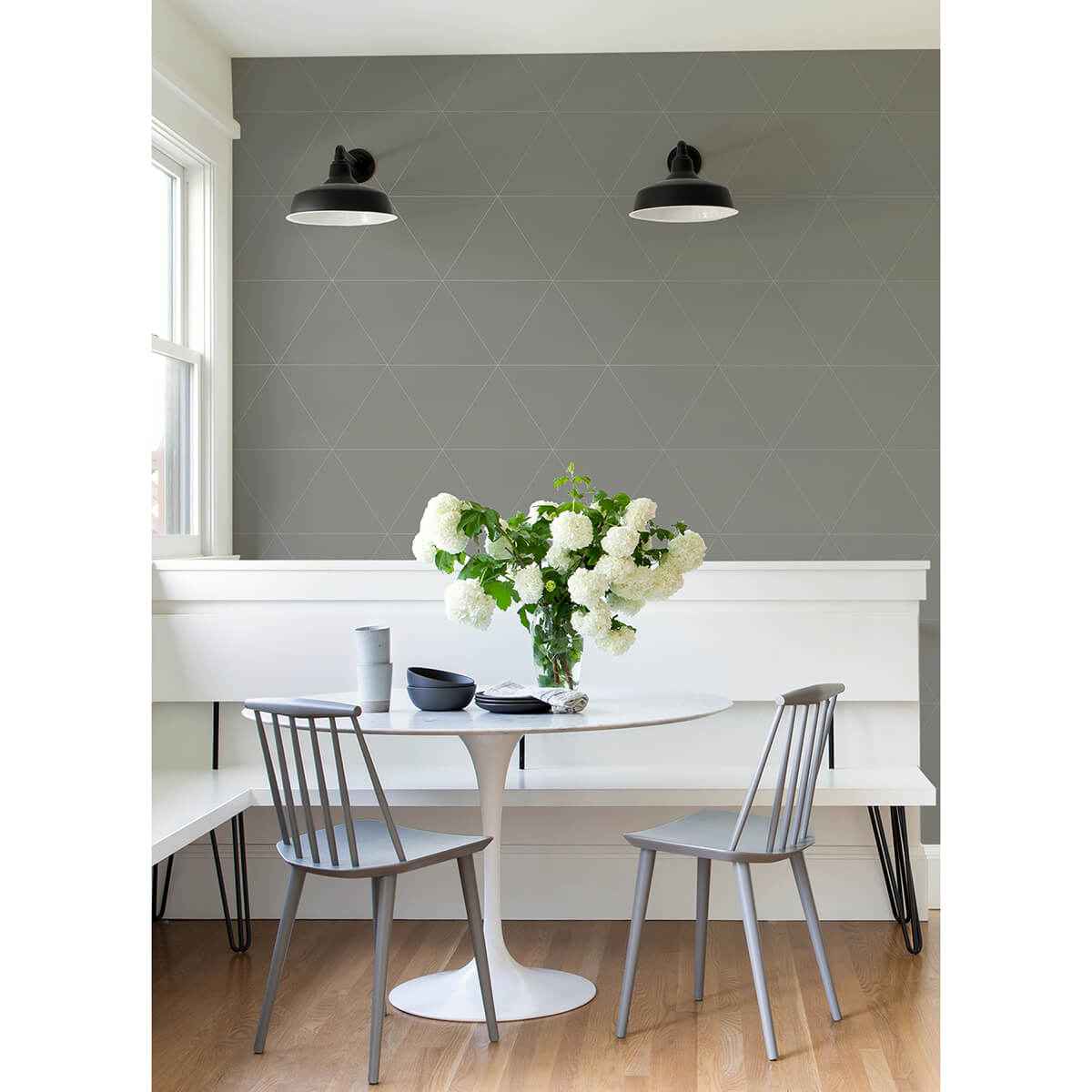 Twilight Silver Geometric Wallpaper - York Wallcoverings - 2973-91012 - York Wallcoverings Wallpaper