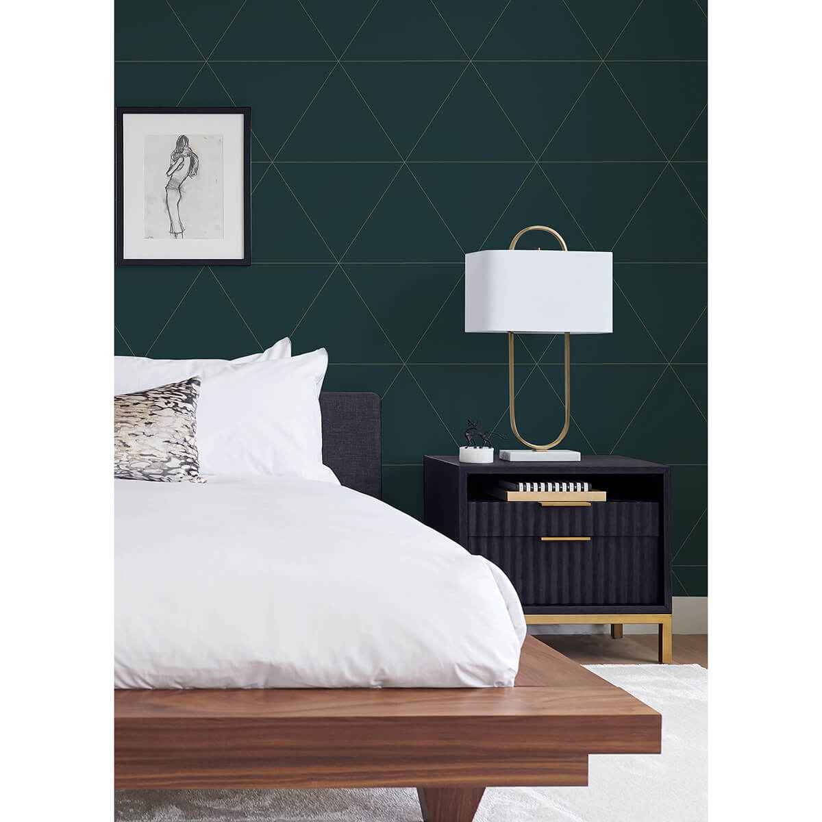 Twilight Indigo Geometric Wallpaper - York Wallcoverings - 2973-91030 - York Wallcoverings Wallpaper