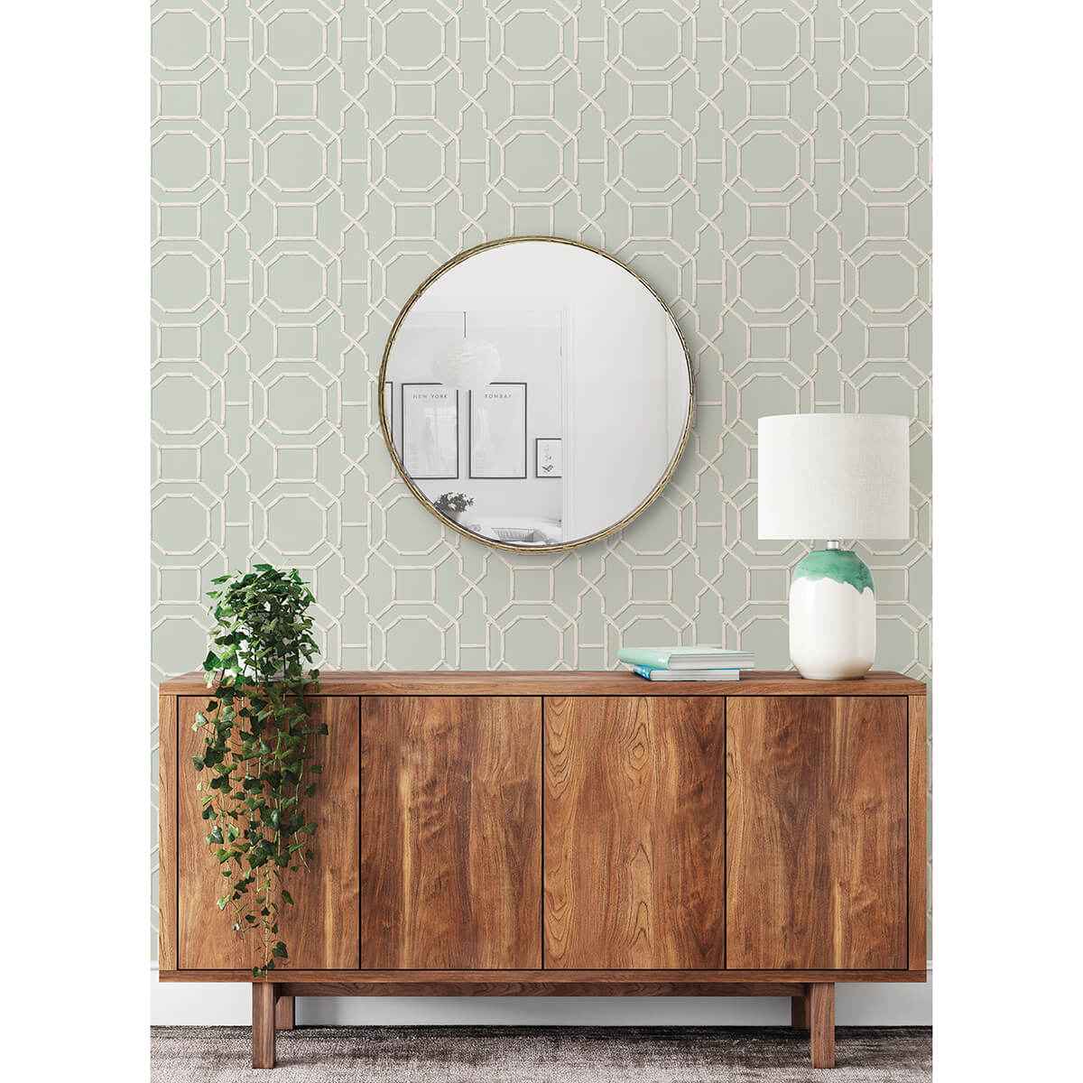 Seafoam Sanya Peel & Stick Wallpaper - York Wallcoverings - NUS4312 - York Wallcoverings Wallpaper