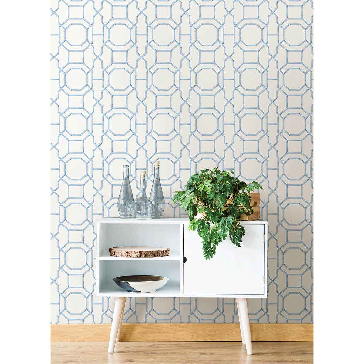 Sapphire Sanya Peel & Stick Wallpaper - York Wallcoverings - NUS4313 - York Wallcoverings Wallpaper