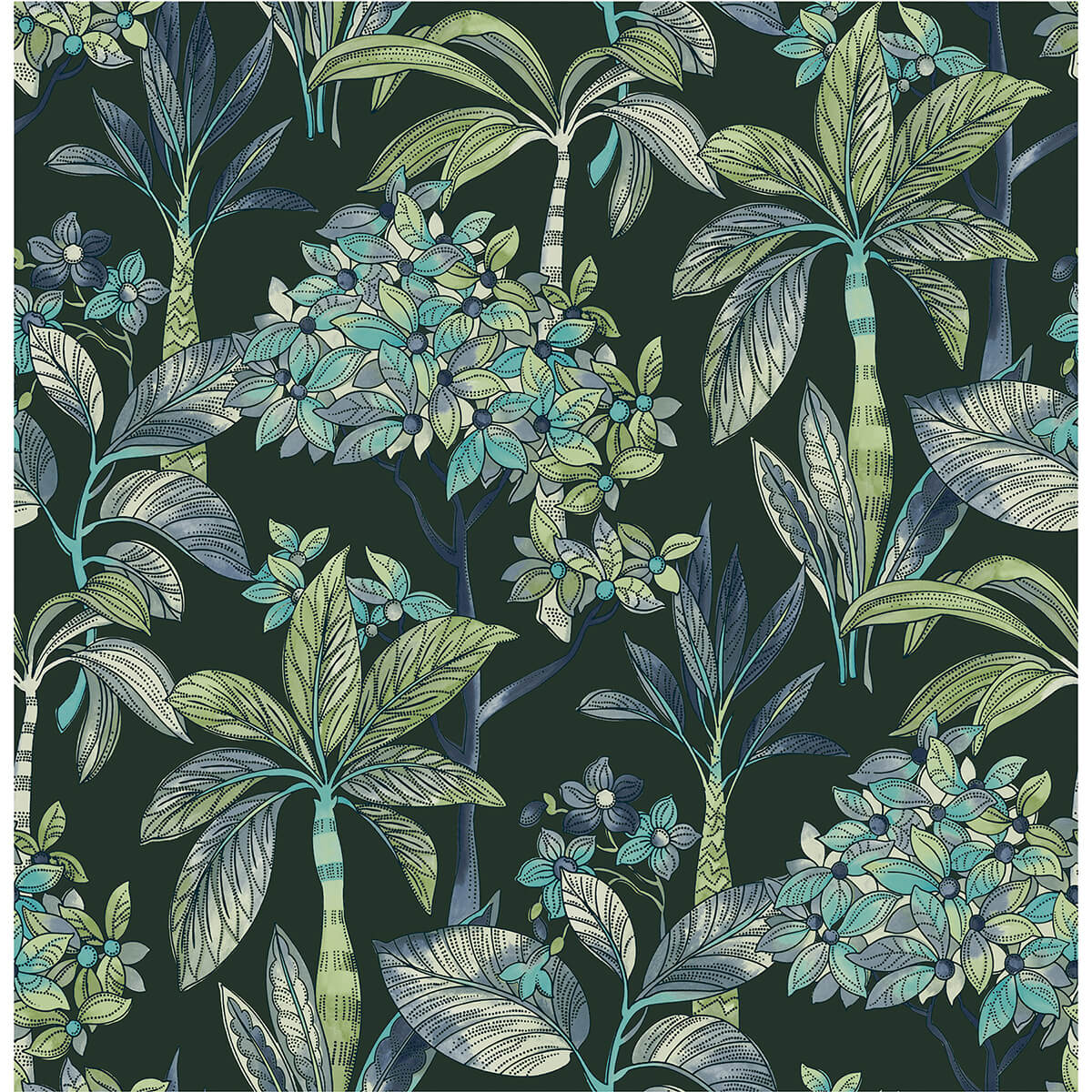 deep-green-panama-peel-and-stick-wallpaper-york-wallcoverings-nus4316 - York Wallcoverings Wallpaper