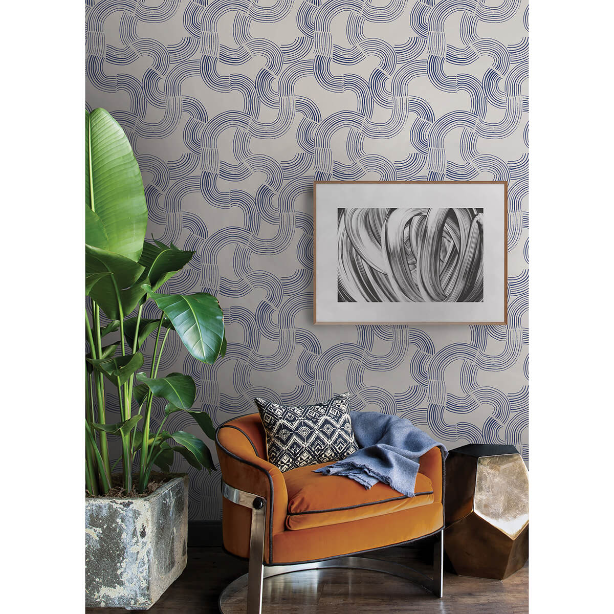 cobalt-hokime-peel-and-stick-wallpaper-york-wallcoverings-nus4318 - York Wallcoverings Wallpaper