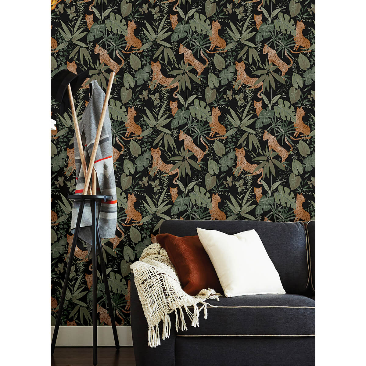 midnight-jhalana-peel-and-stick-wallpaper-york-wallcoverings-nus4320 - York Wallcoverings Wallpaper