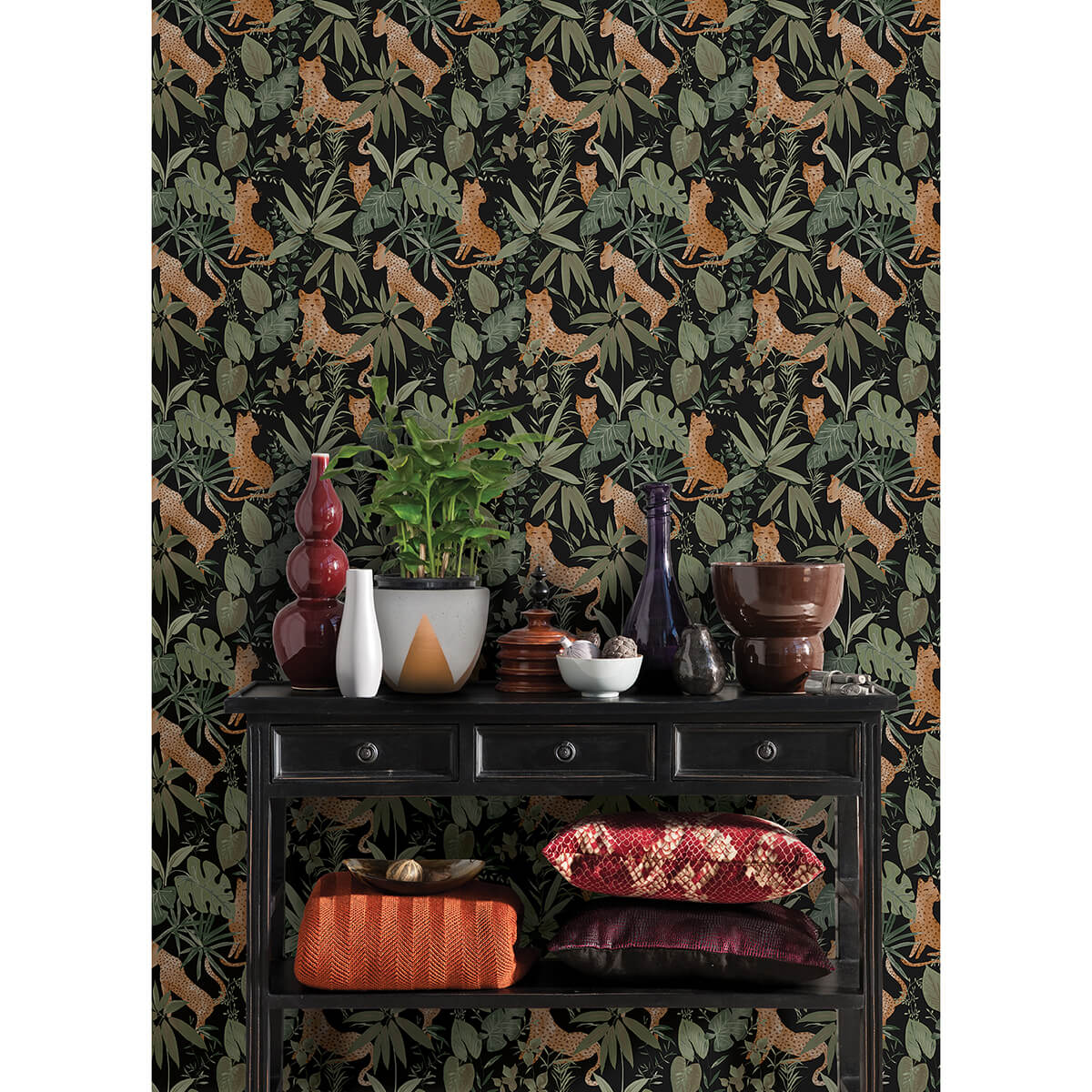 midnight-jhalana-peel-and-stick-wallpaper-york-wallcoverings-nus4320 - York Wallcoverings Wallpaper