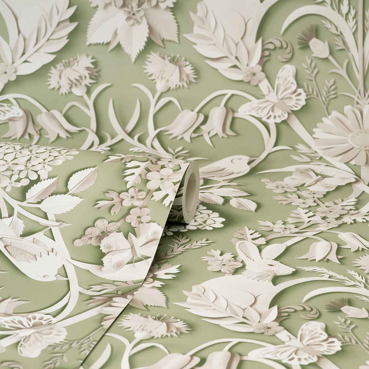 Fae Sage Woodland Wallpaper - York Wallcoverings - FD42951 - York Wallcoverings Wallpaper