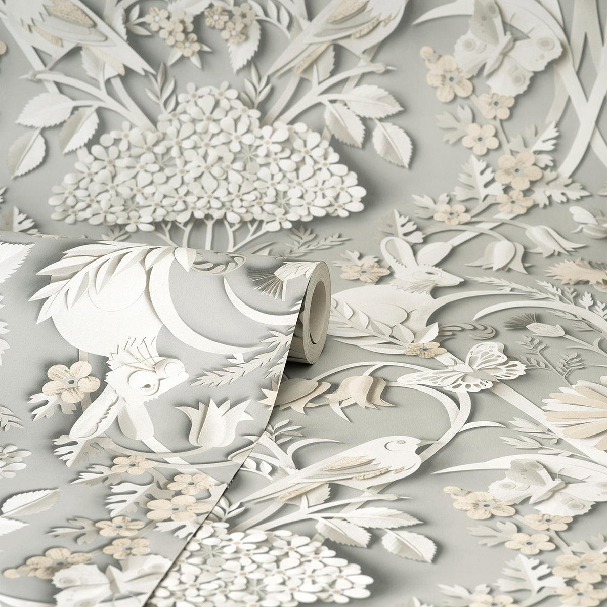 fae-light-grey-woodland-wallpaper-york-wallcoverings-fd42952 - York Wallpaper Wallpaper