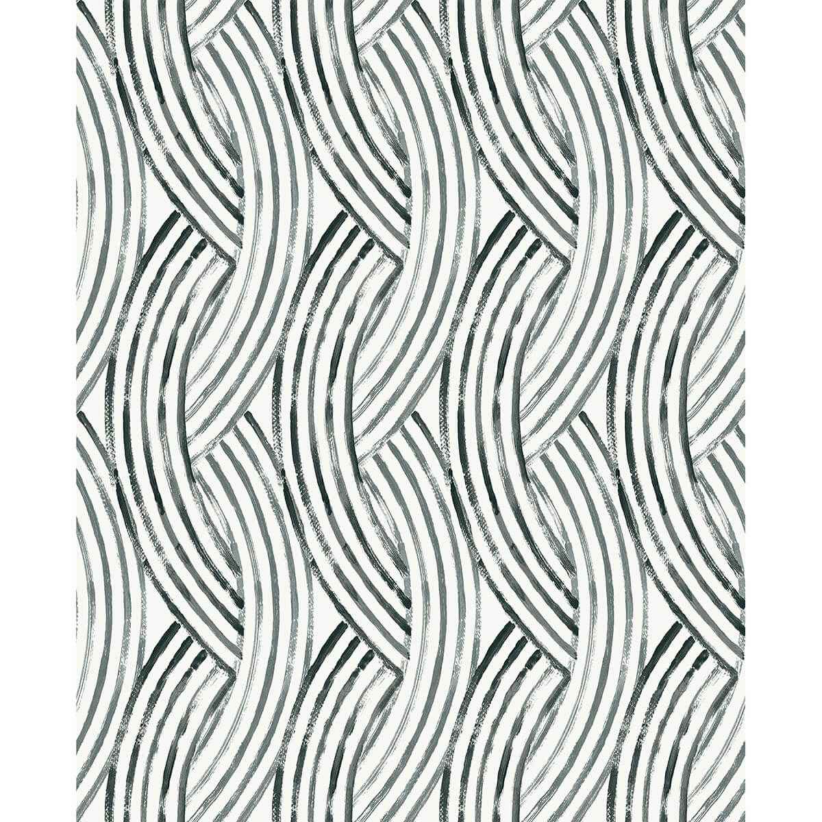 Charcoal Meraki Peel and Stick Wallpaper - York Wallcoverings - NUS4163 - York Wallcoverings Wallpaper