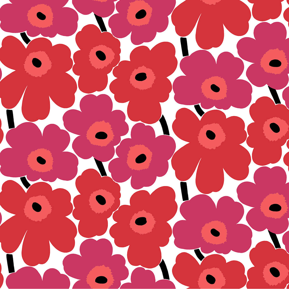 red-pieni-unikko-peel-and-stick-wallpaper-york-wallcoverings-mks4492 - York Wallcoverings Wallpaper
