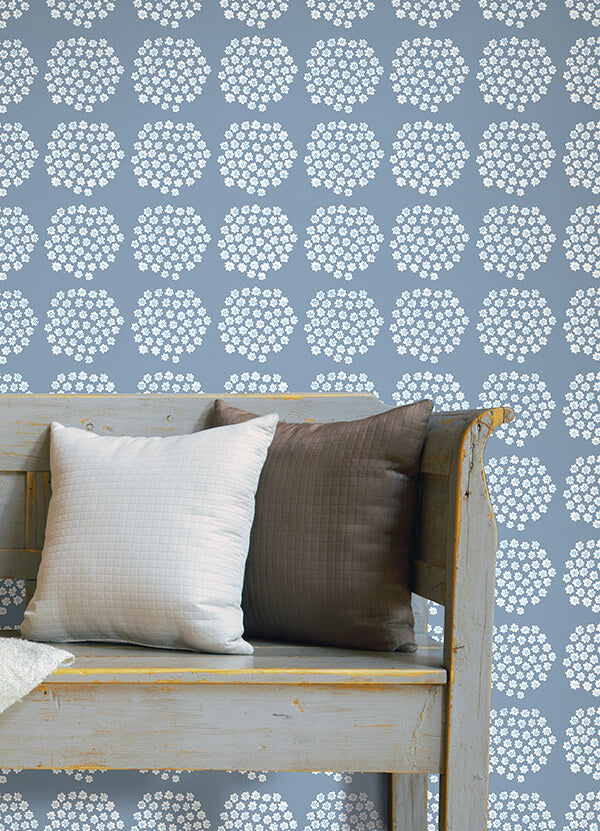 blue-puketti-peel-and-stick-wallpaper-york-wallcoverings-mks4499 - York Wallcoverings Wallpaper