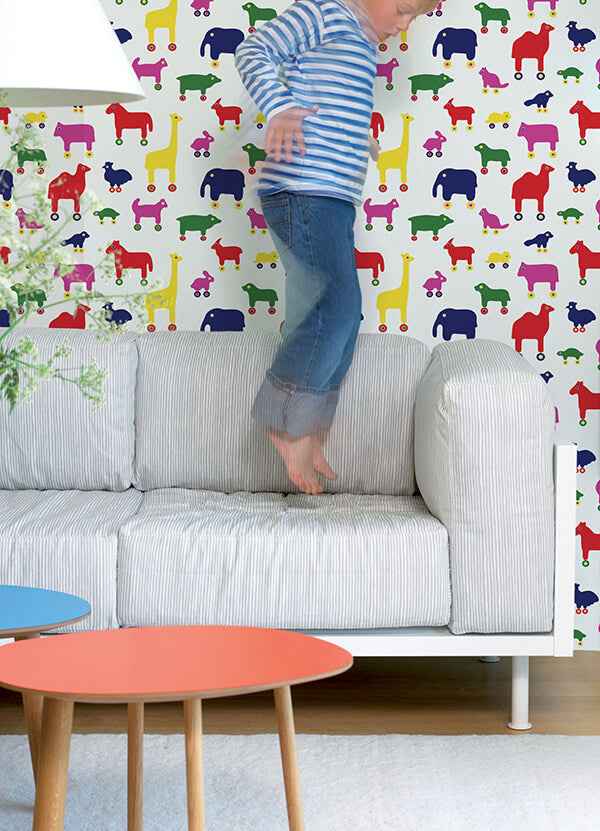 Multi Rulla Peel & Stick Wallpaper - York Wallcoverings - MKS4502 - York Wallcoverings Wallpaper