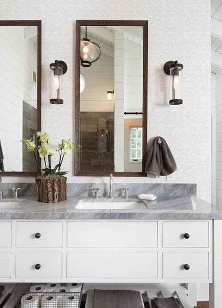 Namari Silver Distressed Tile Wallpaper - York Wallcoverings - 2976-86526 - York Wallcoverings Wallpaper