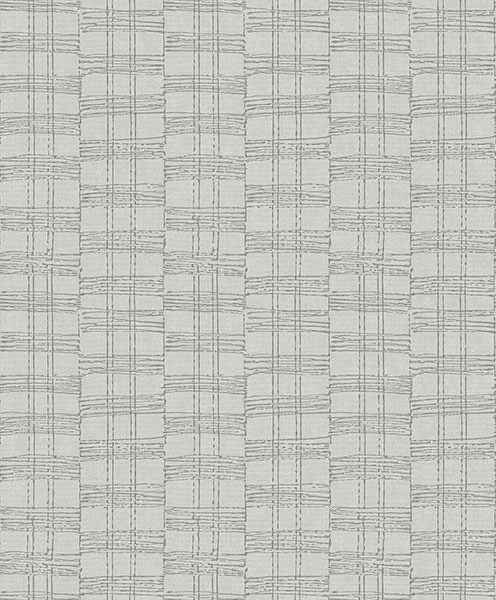 Zorya Silver Embellished Stripe Wallpaper - York Wallcoverings - 2976-86530 - York Wallcoverings Wallpaper