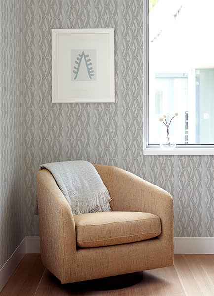Ushas Taupe Diamond Wallpaper - York Wallcoverings - 2976-86533 - York Wallcoverings Wallpaper