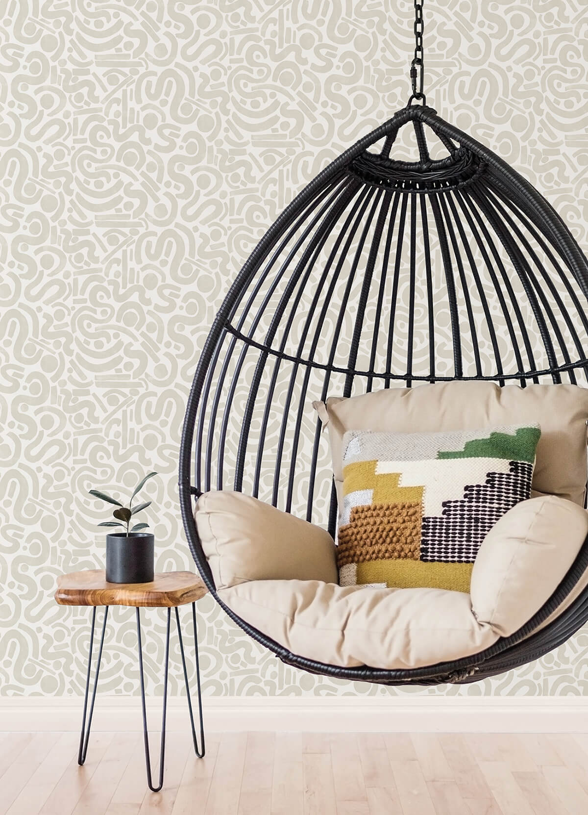taupe-edie-geometric-peel-and-stick-wallpaper-york-wallcoverings-nus4636 - York Wallcoverings Wallpaper